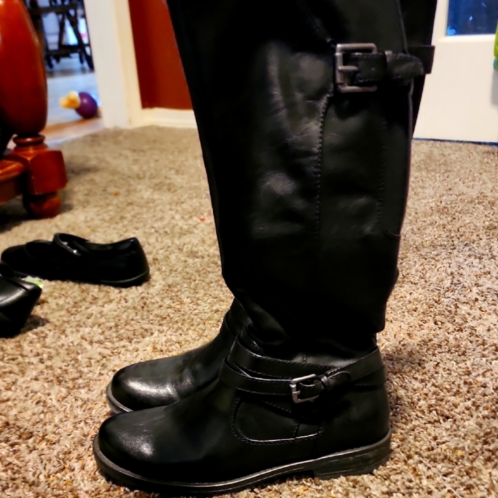 Women's Black Leather Boots